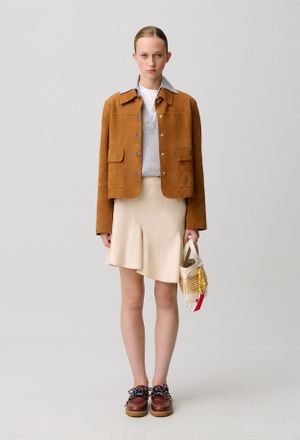 Claudie Pierlot Jupe courte asym&eacute;trique