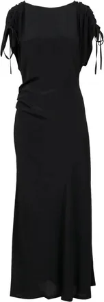 Mauro Grifoni Maxi Kleedjes - Dames - Maxi kleedjes - Zwart - XS - Katoen - Kleedjes