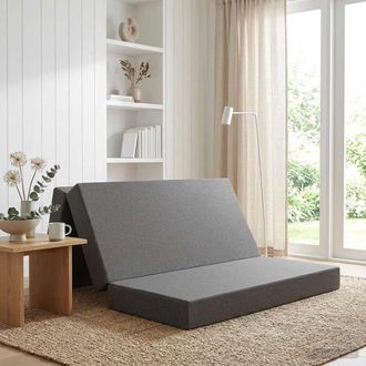 vidaXL Vidaxl Divano Letto Pieghevole 120 X 67 X 45 Cm Grigio Chiaro