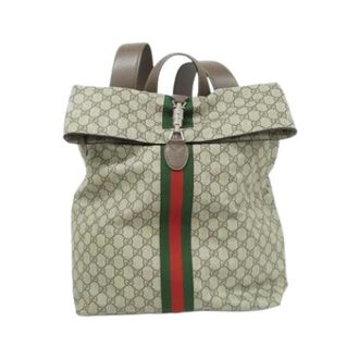 Gucci Pre-owned GG Supreme Backpack - unisex - Gucci Vintage - Vintage Backpacks - Beige - ONE SIZE - Pre-owned