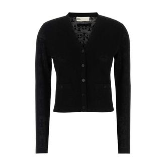 Tory Burch Dames, Truien, Zwart, Maat: M