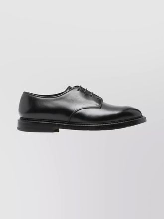 Premiata round toe leather callo derby shoes