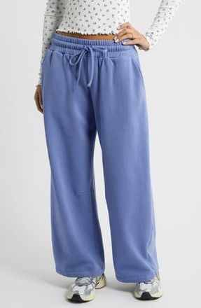 BP. Barrel Leg Fleece Sweatpants in Blue Frost at Nordstrom Rack, Size Xx-Small