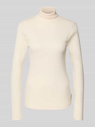 Marc O'Polo Denim Marc OPolo Denim Slim Fit Rollkragenpullover aus Baumwoll-Mix in Offwhite, Gr&ouml;&szlig;e M