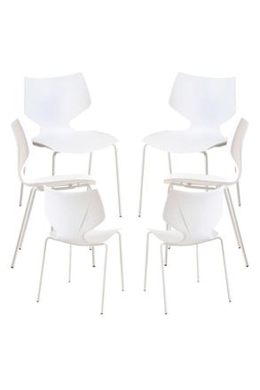 Regalos Miguel Regalos Miguel - Packs Sillas Comedor - Pack 6 Sillas Plecy - Blanco