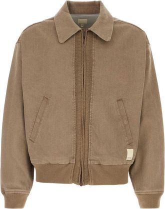 Emporio Armani Bruine Stretch Denim Bomberjack - Heren - Bomber jackets - Bruin - M - Denim - Jassen