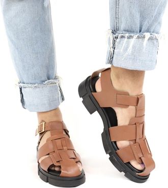 Shoe The Bear Womens Alva Fisherman Sandals In Tan