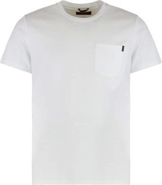 Moorer T-shirt Bruzio-SLC con taschino - Bianco