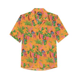 Vilebrequin Camisa de Bowling Charli Tropicalia - Shirts - Hombre - Naranja - 3XL