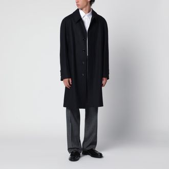 Lardini Grey single-breasted coat in wool and cashmere