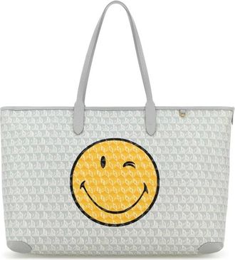 Anya Hindmarch Printed Canvas I Am A Plastic Bag Shopping Bag