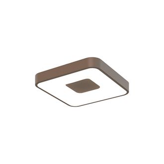 Mantra Plafon De Forma Cuadrada Acabado En Dorado De La Serie Coin De Mantra