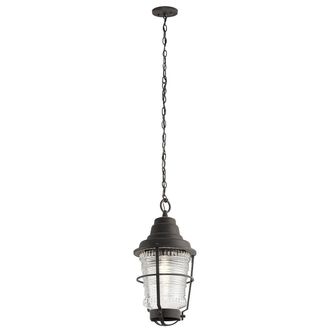 Netlighting Kichler Chance Harbor Outdoor 1 Light Chain Lantern Weathered Zinc IP44 in Grey