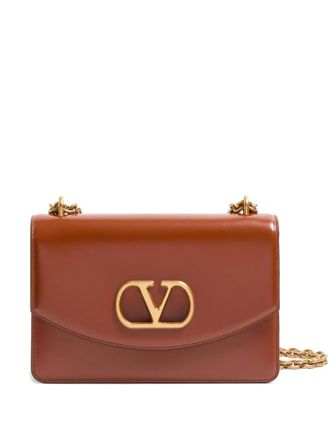 Valentino Garavani Vain shoulder bag - women - Calf Leather/Nappa Leather - One Size - Brown