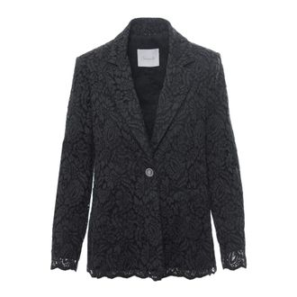 Souvenir Blazers, female, Black, Size: M Lace Blazer