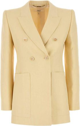 Chloé Beige Double-breasted Blazer
