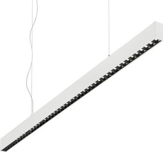 Ideal Lux Led Decorativo Lineal Barra Recta Colgante Blanco, 4000k
