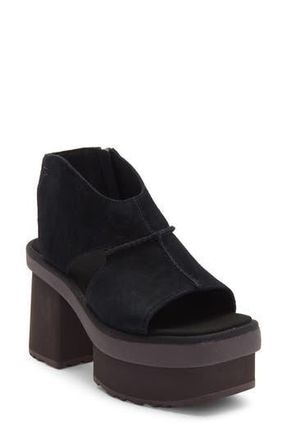 UGG New Heights Platform Sandal in Black at Nordstrom Rack, Size 9.5