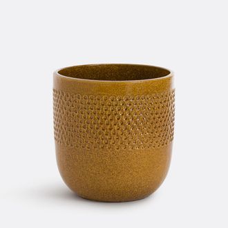 La Redoute Interieurs Bloempot in terracotta met email &Oslash;38 cm, Lullya