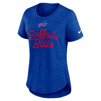 Nike Buffalo Bills Script Nike Womens NFL T-Shirt in Blue | NKMVEX4981-EVH