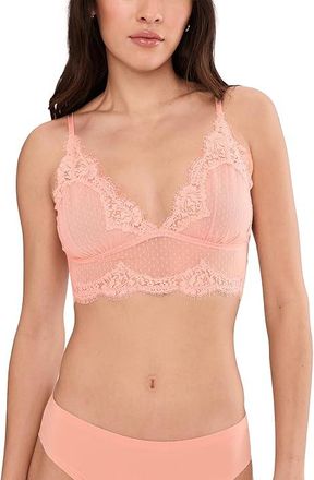 Free People Fiona Longline Womens Bra Flamingo Flamenco : LG (Womens 12-14), Elastane/Nylon