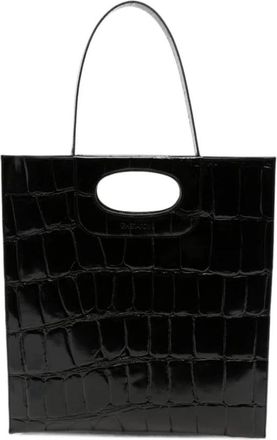 Gherardini Piattina - Dames - Shoppers - Zwart - ONE Size - Leer - Tassen