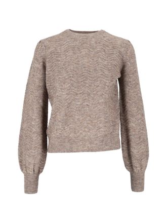 MC2 Saint Barth Nut Brown Marienne Wave Soft-13 Wave Knit Sweater