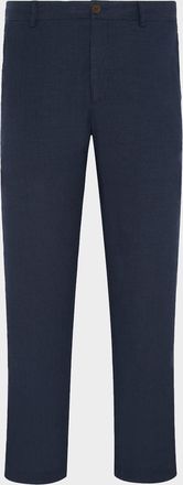 Onia Men & apos;s Stretch Linen Flat-Front Trousers