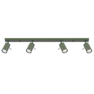 Wonderlamp L&aacute;mpara de techo verde con 4 focos orientables 80cm