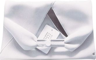 Maison Margiela Folded Clutch - Dames - Clutches - Wit - ONE Size - Katoen - Tassen