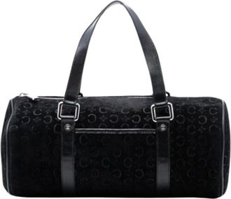 Celine Pre-owned Handbags, female, Black, Size: ONE SIZE Pre-owned Suede Handbag