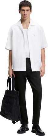 HUGO BOSS Herenjeans 634, effen (Zwart)