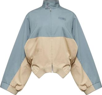 Maison Margiela Giacca con design color-block - Blu