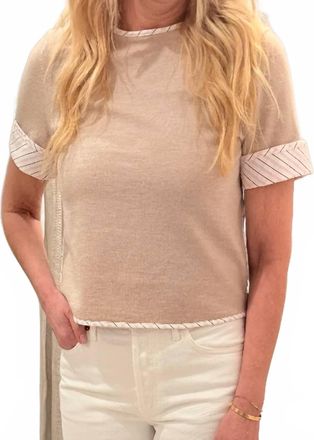 WE-AR4 Marina Knit Tee In Light Pink