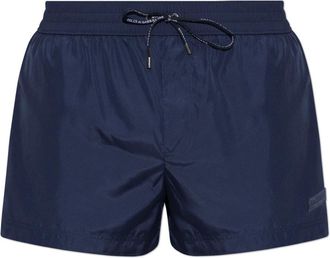 Dolce & Gabbana Zwemshorts - Heren - Strandmode - Blauw - S - Leer - Badmode