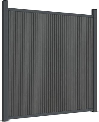 vidaXL Panel De Valla Wpc Gris 180x186 Cm Vidaxl