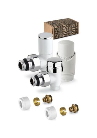 APM Apm - Kit V&aacute;lvula De Mobiliario Termost&aacute;tica Blanca Con Conexi&oacute;n Para Tubo Multicapa 100kb 015 M 16 12 Blanco