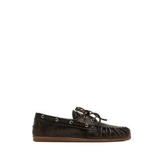 Alohas Sailor Shoes, female, Brown, Size: 11 US Lace-up Moccasin