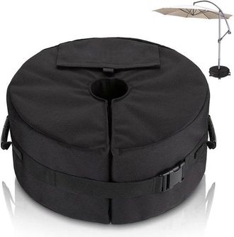 No Brand Bolsa De Contrapeso Para Base De Parasol, Saco De Arena, Soporte Para Parasol, Base De Toldo, Bolsa De Almacenamiento, Clip Para Parasol, Rellenable, 
