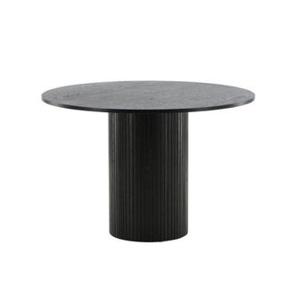 Venture Design Esstisch &Oslash;110cm, Schwarz