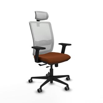 Piqueras y Crespo Silla De Oficina Piqueras Y Crespo Haches Marr&oacute;n Espuma Inyectada