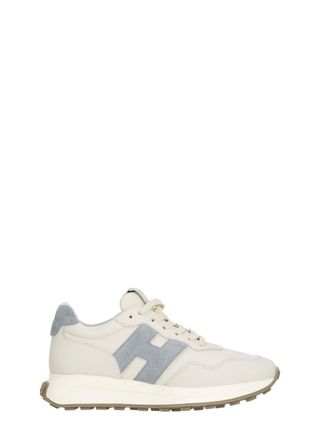 Hogan Beige H641 Smooth Leather Sneakers