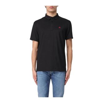 Peuterey Polo Shirts, male, Black, 2XL, Short Sleeve Polo Shirt