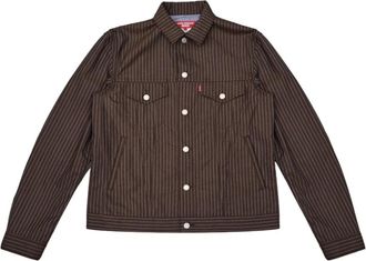 Junya Watanabe Wq-J208-S26-Multi - Heren - Zomerjassen - Bruin - XL - Wol - Jassen