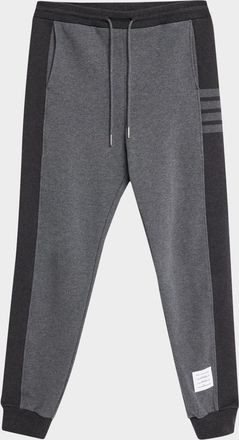 Thom Browne Mens 4-Bar Colorblock Sweatpants