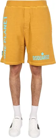 Dsquared2 One Life Planet Bermuda Shorts - Yellow