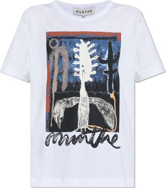 Munthe Mujer, Camisetas, Blanco, Talla: M