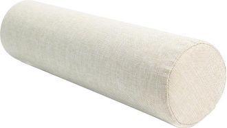 OEM Coj&iacute;n Cil&iacute;ndrico De Lino Para Cabeza, Espalda, Piernas O Yoga, Color Beige, 20x50 Cm
