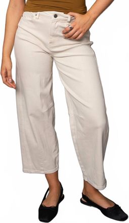 RD Style Barni Stretch Twill Barrel Pant In Natural