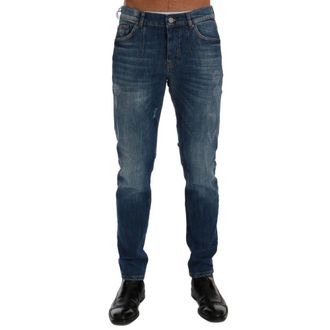 Frankie Morello Heren, Jeans, Blauw, Maat: W40 Katoen